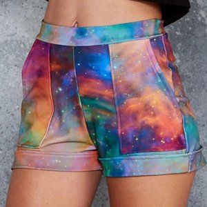 Glaxay Rainbow Cuffed Shorts - M Brand New w/ Tags